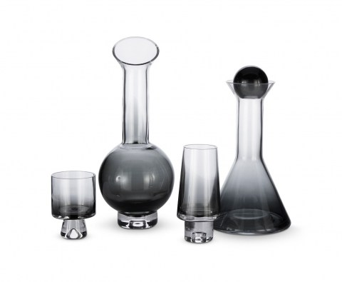 Tank High&Low Ball Glass Black with Decanters